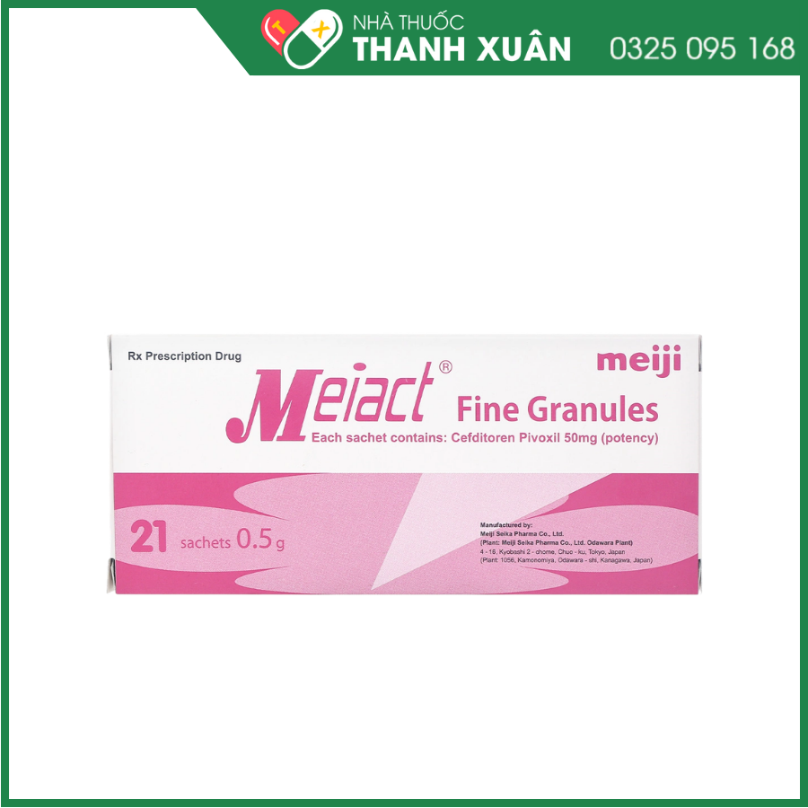 Thuốc bột Meiact Fine Granules 50mg trị nhiễm khuẩn